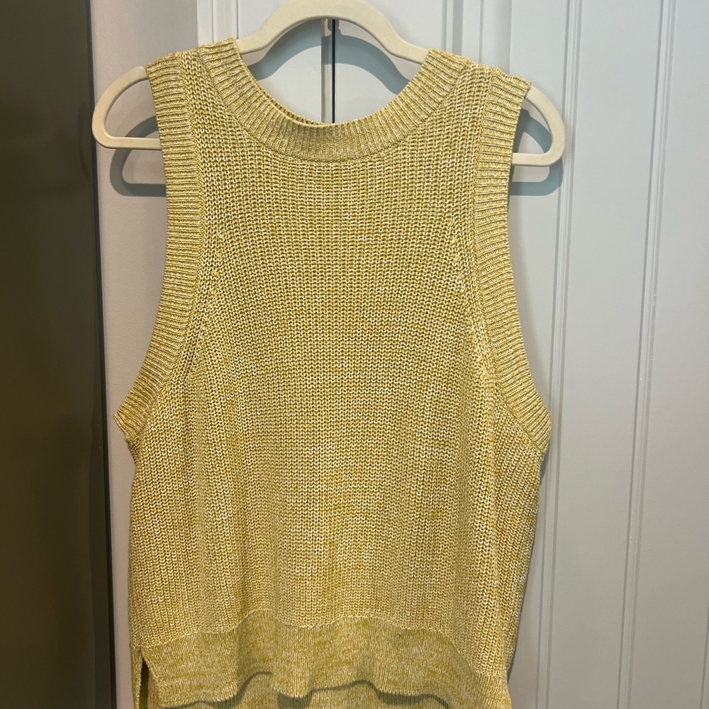 525: Demi Sweater Tank in Pickle Multi